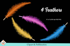 Feathers Clipart | Sublimation Product Image 1