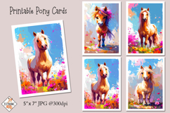 Pony Card Design Printables | Childrens Designs Product Image 1