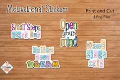 Motivational Stickers | Print and Cut Product Image 1