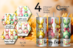 Easter rabbit | 4 Skinny tumbler Sublimation designs PL Product Image 1
