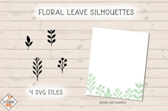 Floral Leave Silhouettes SVG Product Image 1
