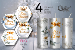 Christmas decor | 4 xmas Sublimation Tumbler Designs Product Image 1