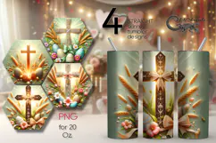 Easter Christian cross | 4 Faith Skinny tumbler designs PLUS Product Image 1