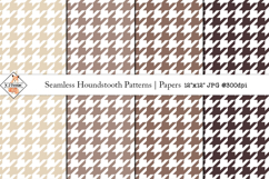Seamless Houndstooth Patterns | Digital papers Product Image 1
