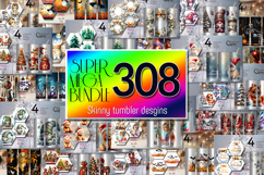 SUPER BUNDLE 2025 | 308 Skinny Tumbler sublimation designs Product Image 1