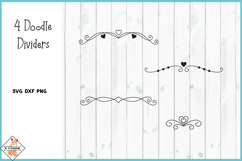 Doodle Dividers SVG DXF PNG Product Image 1
