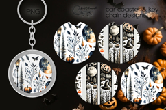 Halloween brushstroke | car coaster &amp; key chain design P4 Product Image 1