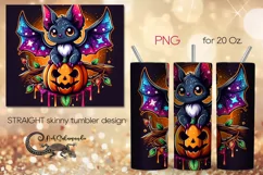 Funny bat | Halloween Skinny tumbler sublimation design PL4 Product Image 1