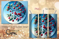 Cherry | Retro style Skinny tumbler Sublimation design PLUS4 Product Image 1