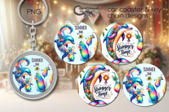 Beach, summer time | Car coaster &amp; key chain designs PL4 Product Image 1