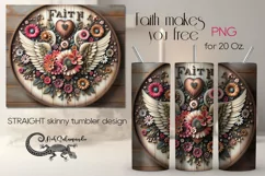 Christian faith | Skinny tumbler sublimation design PLUS4 Product Image 1