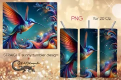 Fantasy Hummingbird | skinny tumbler Sublimation design PL4 Product Image 1