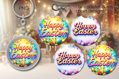 Happy Easter | spring Car coaster &amp; key chain designs, PL4 Product Image 1