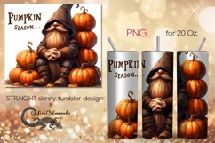 Pumkin season | fall Skinny Tumbler Sublimation design PLUS4 Product Image 1