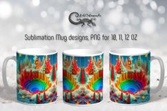 3d Christmas landscape | Mug sublimation design PLUS4 Product Image 1