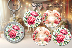 Motivating inscription 6 | Car coaster &amp; key chain design P4 Product Image 1