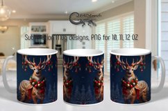 Christmas Deers | Sublimation Mug design PLUS4, PNG Product Image 1