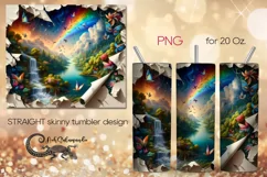 Tropical landscape | Skinny Tumbler Sublimation design PLUS4 Product Image 1