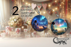 Christian faith | round earring Sublimation design PLUS4 Product Image 1