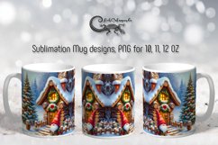 Christmas gnome | Xmas Mug sublimation design PLUS4 Product Image 1