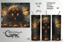 Halloween concept | Sublimation skinny tumbler design PLUS 3 Product Image 1