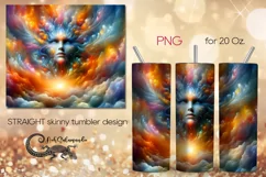 Mystic face | occult Skinny tumbler sublimation design PLUS4 Product Image 1