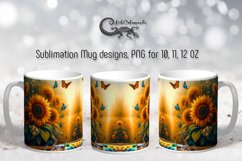 Romantic sunflowers | summer Mug Sublimation design PLUS4 Product Image 1