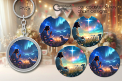 Christian Cross | 2 Faith car coaster &amp; key chain designs P4 Product Image 1