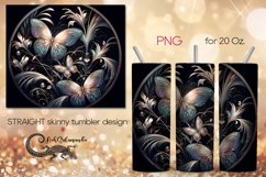 Magic Butterfly | black tumbler Sublimation design PLUS4 Product Image 1