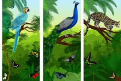 Mega set of 20 detailised Jungle Animals Vertical Banners Product Image 4