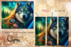 Fairy tale Wolf | skinny tumbler Sublimation design PLUS4 Product Image 1
