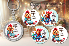 Good Morning | coffee Car coaster &amp; key chain design PL4 Product Image 1