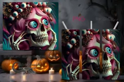 Funny skulls | Halloween Skinny tumbler sublimation PLUS4 Product Image 1