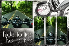Motorcycle | Bike Sublimation Skinny tumbler design PLUS4 Product Image 1
