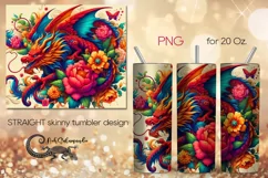 Chinese dragon | Skinny tumbler sublimation design PLUS4 Product Image 1