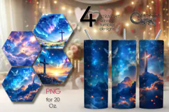 Faith | Christian Skinny tumbler sublimation design PLUS Product Image 1