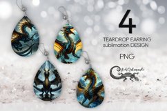 Dragon | Magic Sublimation Teardrop Earring design PLUS Product Image 1