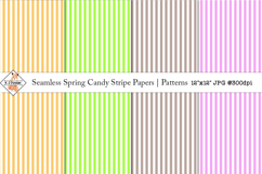 Seamless Spring Candy Stripe Papers | Patterns Product Image 1