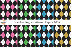 Seamless Argyle Patterns SVG | Digital papers Product Image 1