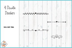 Doodle Dividers SVG DXF PNG Product Image 1