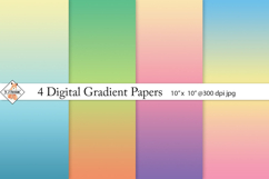 4 Digital Gradient Papers | Backgrounds Product Image 1