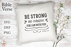 Be Strong and Courageous SVG | Bible Verse Product Image 1