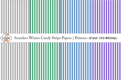 Seamless Winter Candy Stripe Papers | Patterns Product Image 1