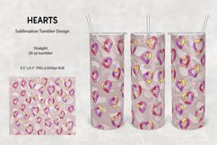 Hearts Tumbler Sublimation Design Product Image 1