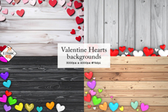 Valentine Hearts Background jpg | Mockup Product Image 1