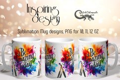 Inspirational Inscription | Sublimation Mug design, PNG Product Image 1