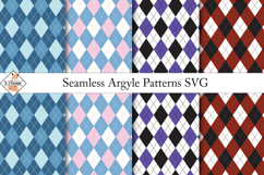 Seamless Argyle Patterns SVG | Digital papers Product Image 1