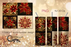 Embroidery | quadro skinny tumbler Sublimation design PLUS Product Image 1