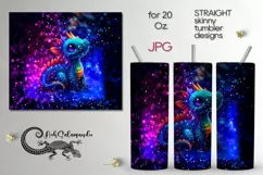 Baby dragon | Kids New year Sublimation tumbler design PLUS5 Product Image 1