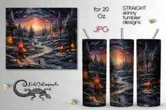 Fairy tale Christmas | Xmas Sublimation tumbler design PLUS5 Product Image 1